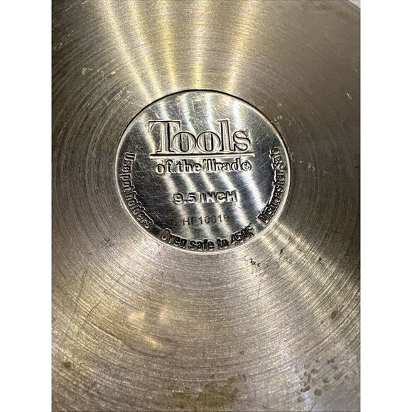 Tools of the Trade Fry Frying Pan Skillet 9.5” Stainless Steel HF90619 No Lid - Picture 6 of 9